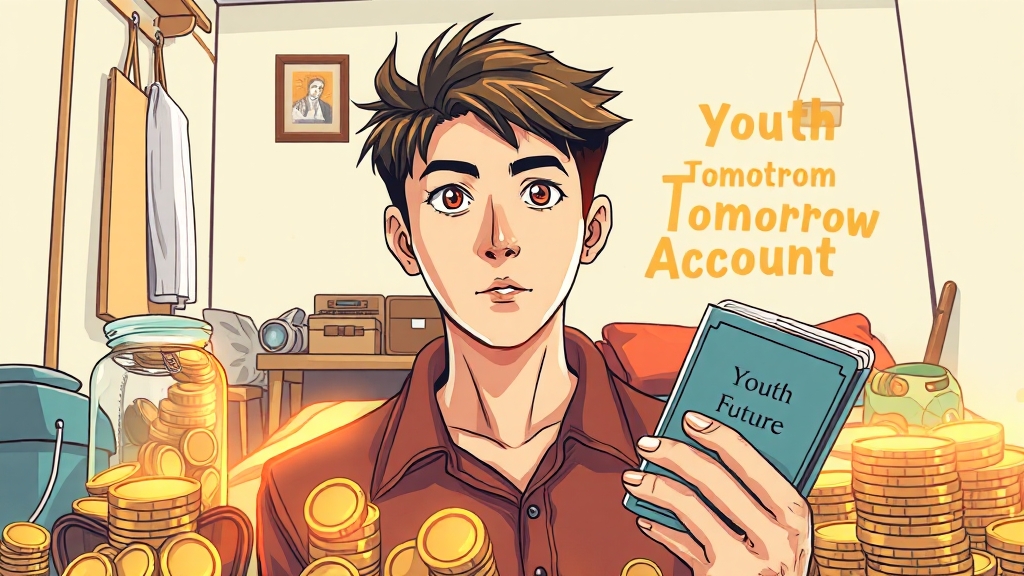 청년내일저축계좌, 어떤 제도인가요? (illustration 스타일)