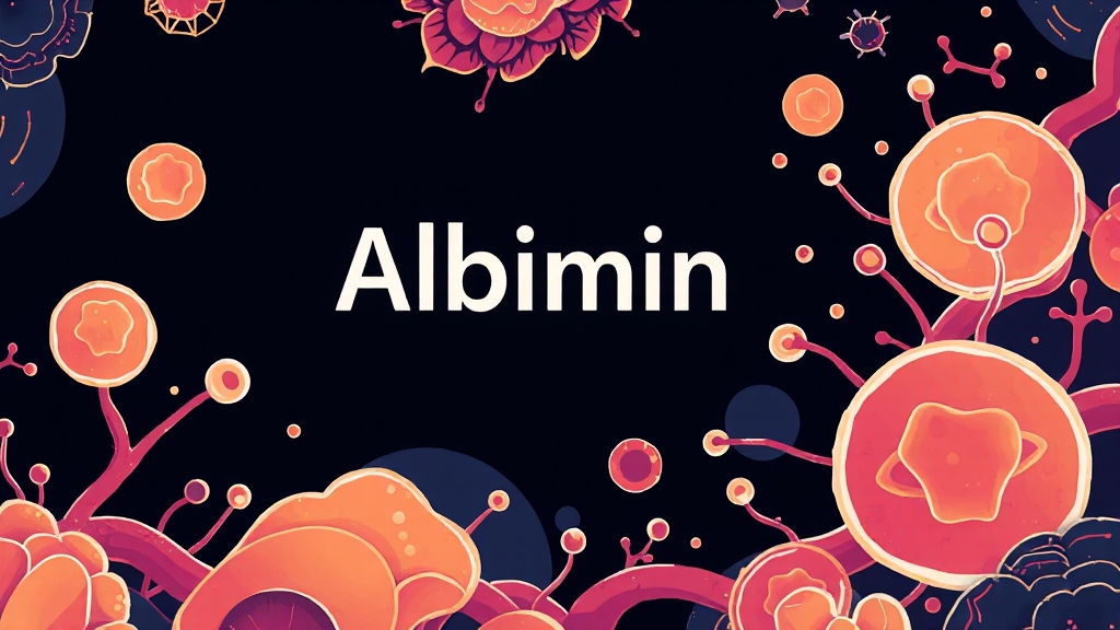알부민, 어떤 효능이 있을까? (illustration 스타일)