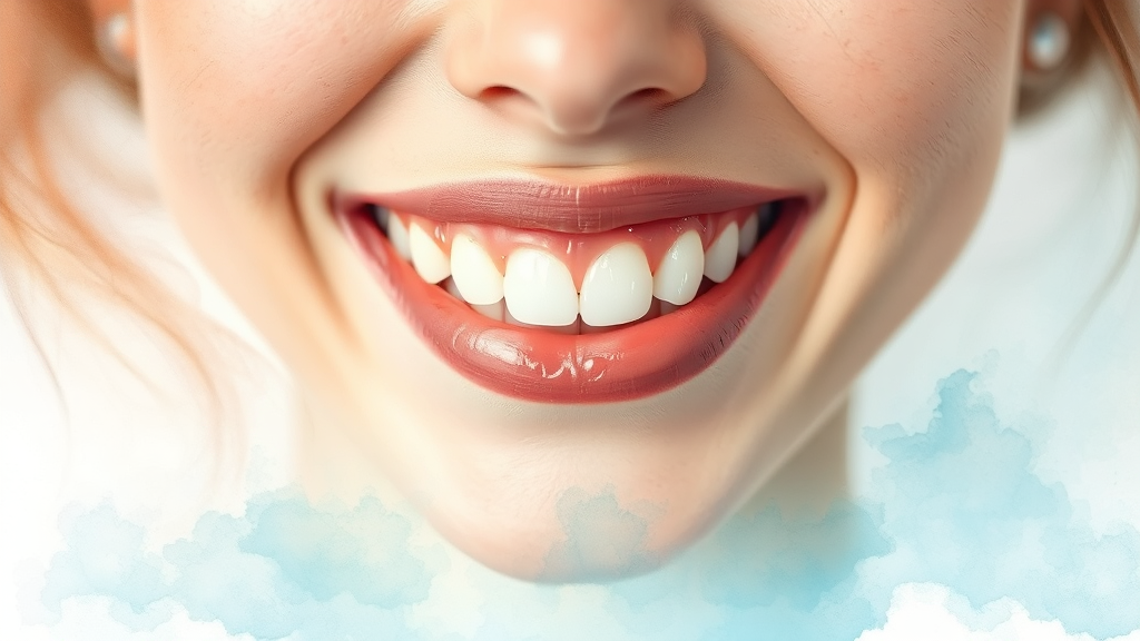 미백치약 선택 가이드 (watercolor 스타일)