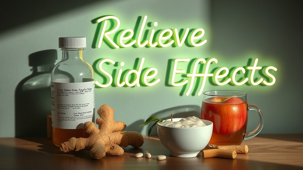 부작용 및 대처법 (realistic 스타일)