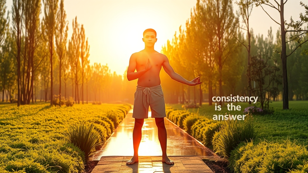 4주 후 변화와 꾸준한 관리 (realistic 스타일)