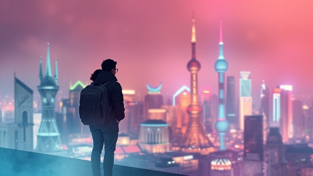 상하이 여행, 잊지 못할 추억을! (watercolor 스타일)