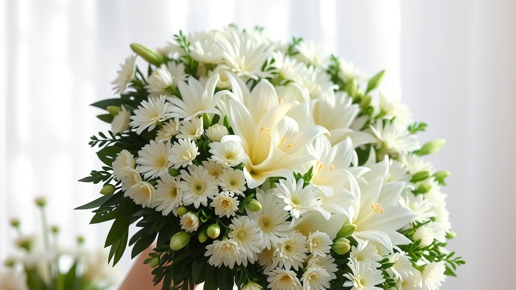 근조화환의 종류와 의미 (realistic 스타일)