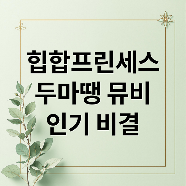 힙합프린세스
두마땡 뮤비
인기 비결 (힙팝 프린세스 MV)