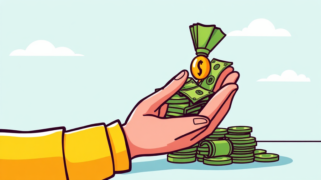 10년 단위 증여 활용, 똑똑한 절세 전략 (cartoon 스타일)