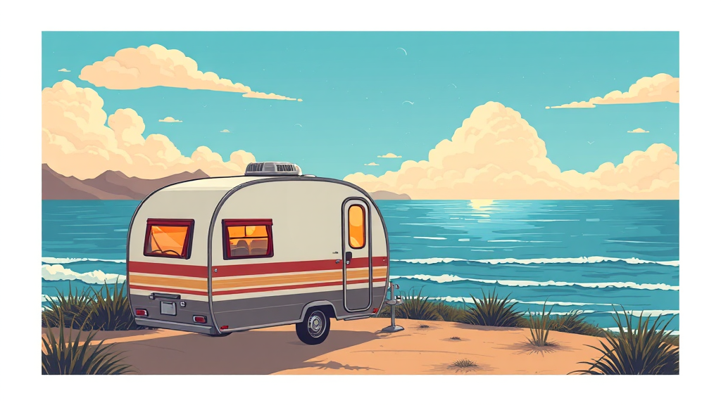 블루밍카라반, 어디에 있나요? (illustration 스타일)