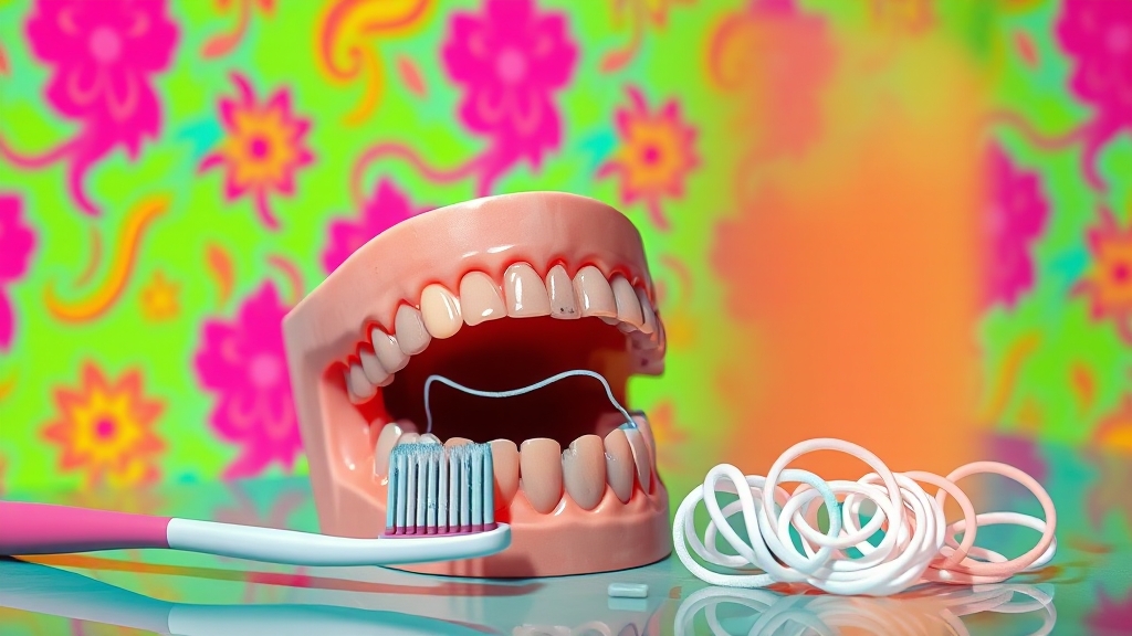 치실, 꼭 써야 할까요? (popart 스타일)