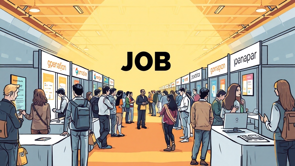 취업 성공 전략 (illustration 스타일)