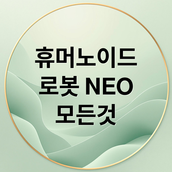 휴머노이드
로봇 NEO
모든것 (미국 1x 휴머노이드 400조원)
