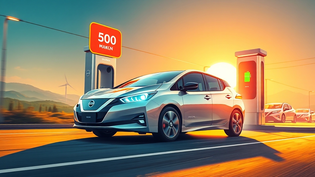 주행 거리와 충전 시스템은? (illustration 스타일)