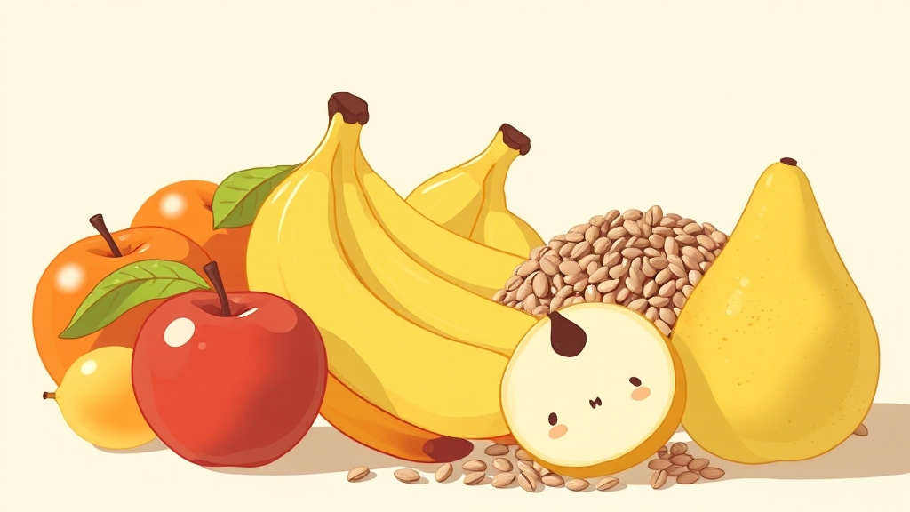 변비 완화! 영양제 도움받기 (illustration 스타일)