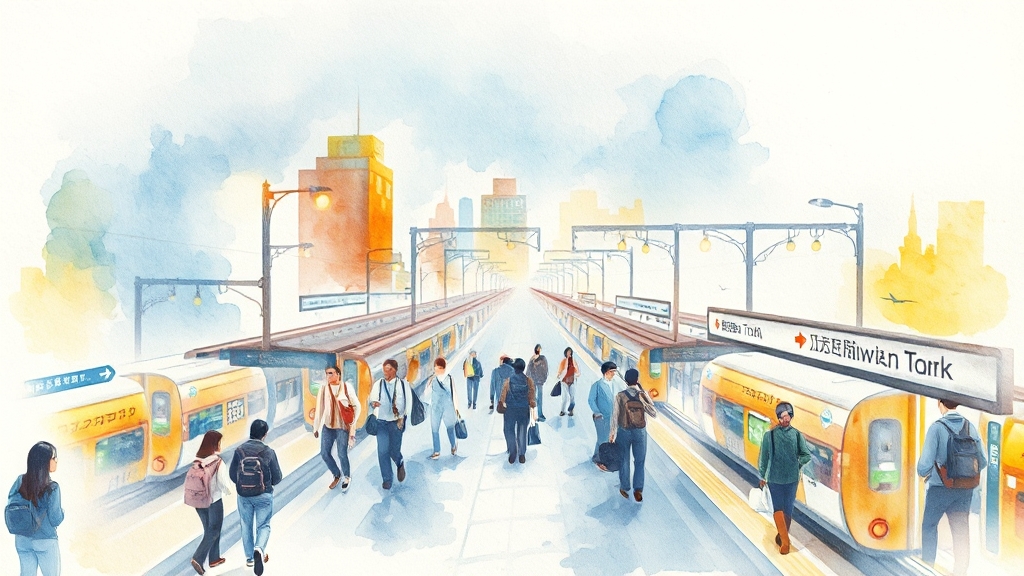 9호선 급행 정차역 안내 (watercolor 스타일)