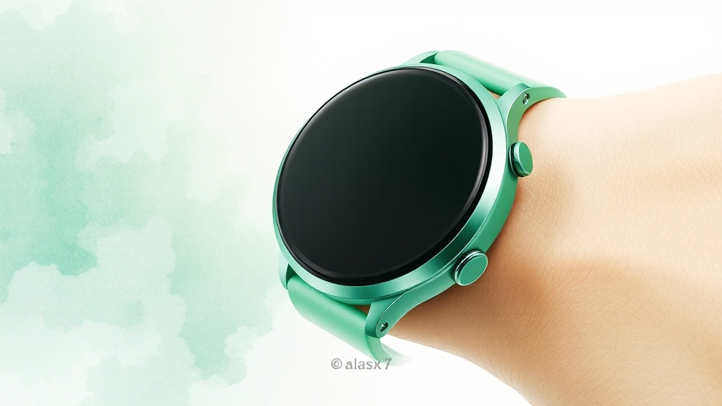 워치7 그린 첫인상 (watercolor 스타일)