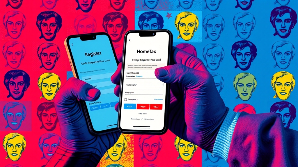 현금영수증 등록 및 정보 변경 (popart 스타일)