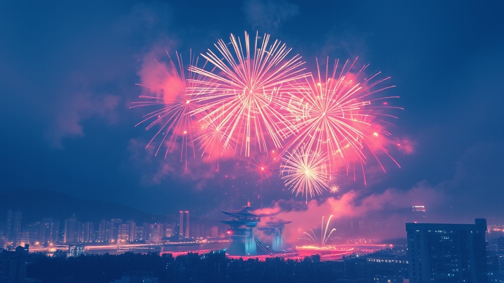 2025 불꽃축제 핵심 정보 (watercolor 스타일)