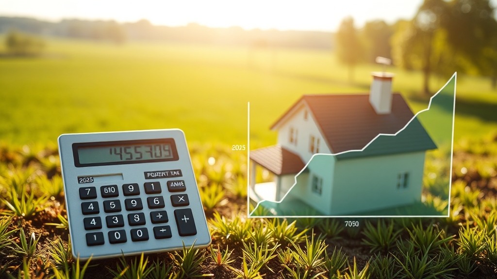재산세 계산, 쉽게 알아보기 (realistic 스타일)