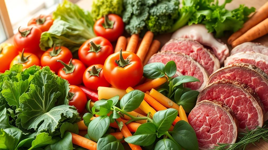 대장암 예방 음식과 피해야 할 음식 (realistic 스타일)