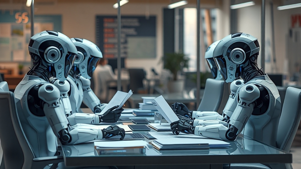 업무 효율 높이는 AI 앱 5가지 (realistic 스타일)