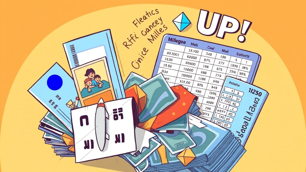 마일리지 효율 UP! 꿀팁 (cartoon 스타일)