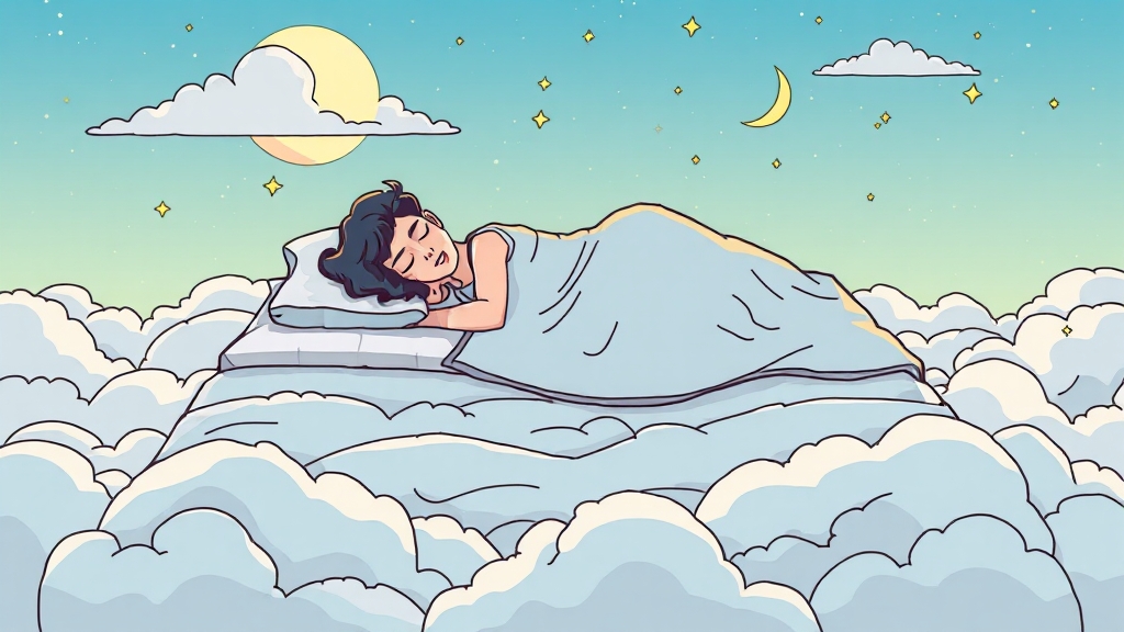 누잠 토퍼 사용 후기 비교: 긍정적 평가와 개선점 (illustration 스타일)