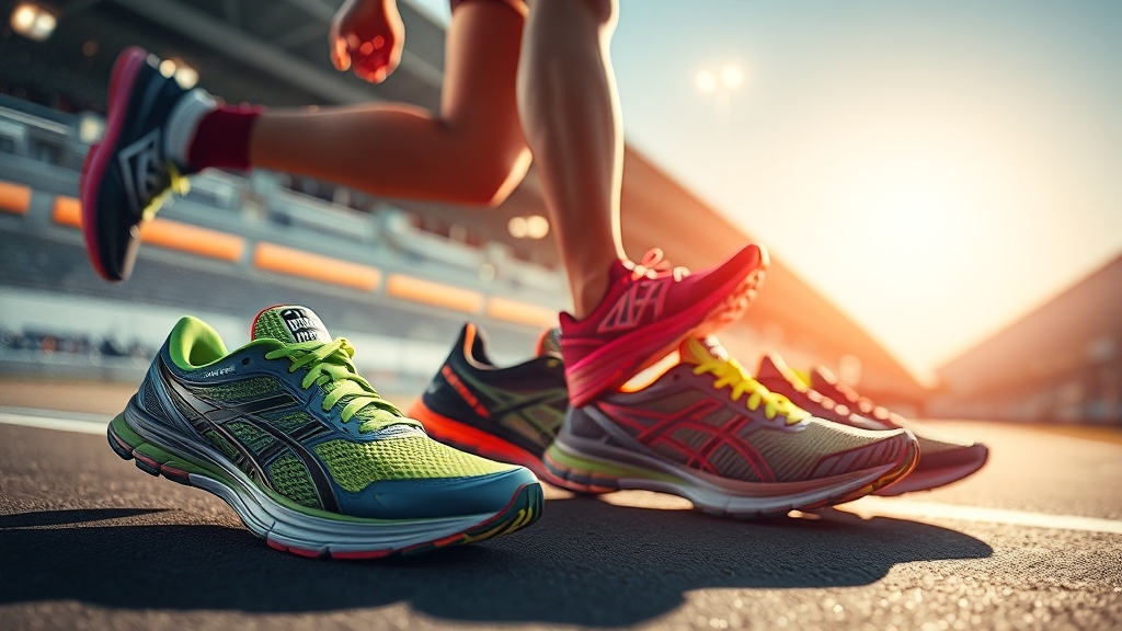 가격대별 러닝화 가이드 (realistic 스타일)