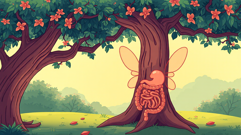 프롬바이오 매스틱 유산균 개요 (cartoon 스타일)