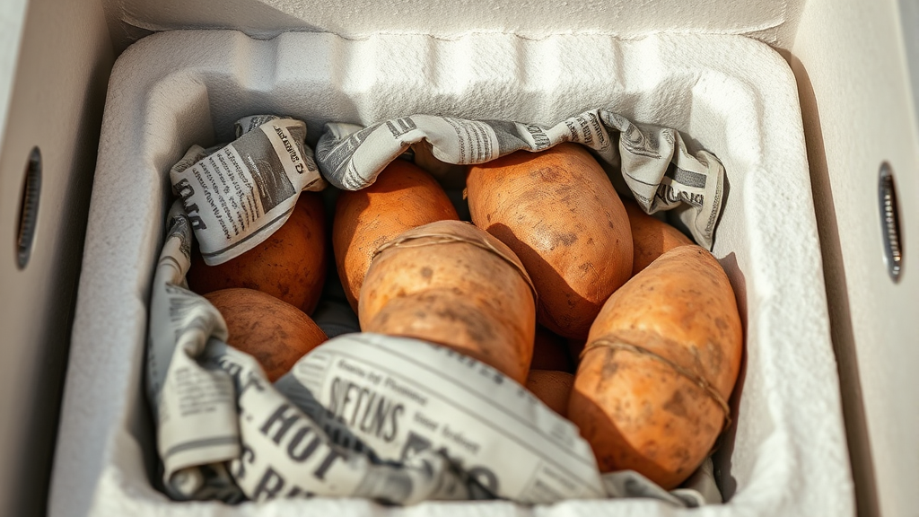 겨울철 고구마 보관