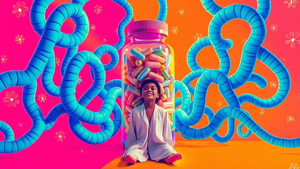 프로바이오틱스 종류와 특징 (popart 스타일)