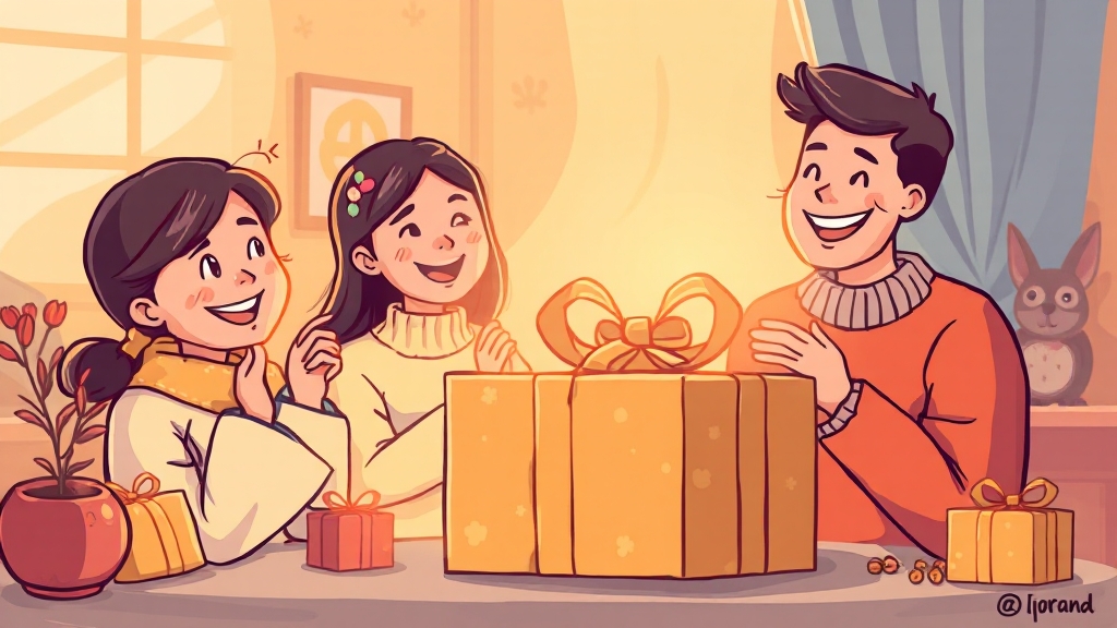 선물 대상별 추천 (cartoon 스타일)