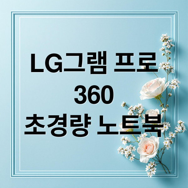 LG그램 프로
360
초경량 노트북 (LG 그램 프로360 16T90TP-GD7BK)