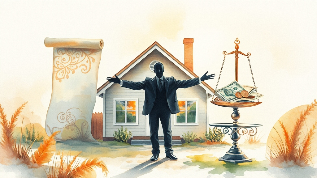 단독주택 감정가 활용법 (watercolor 스타일)