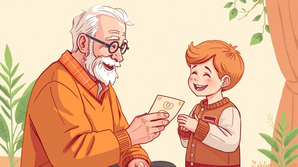 사례로 보는 손주 증여: 세금 차이 (illustration 스타일)