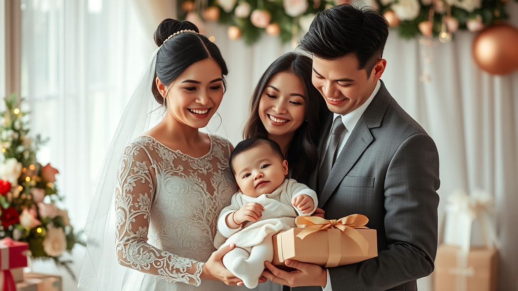 혼인/출산 증여 공제 활용 가이드 (realistic 스타일)