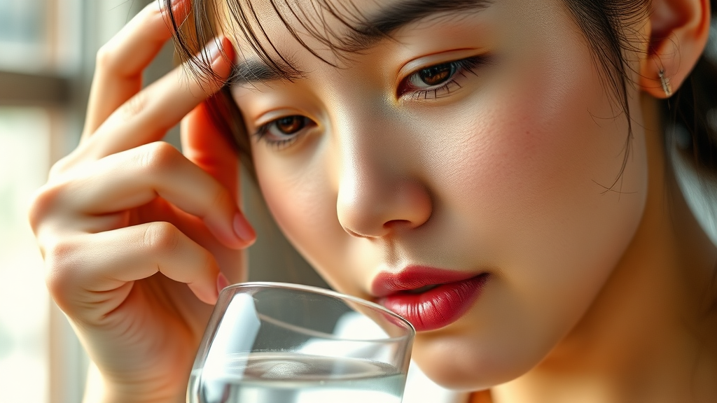 피부 톤 망치는 식습관 & 개선 (realistic 스타일)