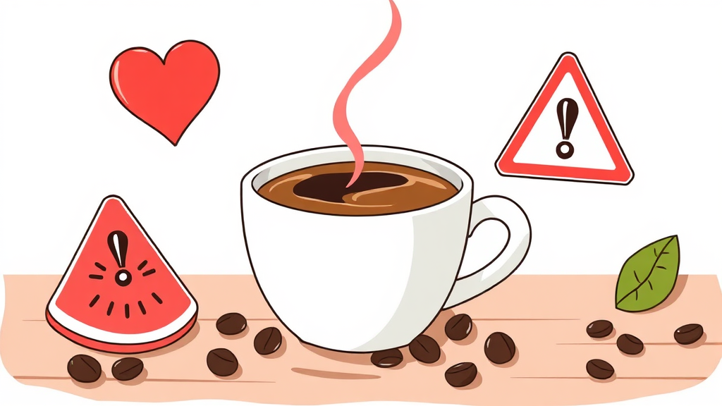 혈당 스파이크의 주범, 믹스커피와 당뇨병 전 단계 (illustration 스타일)