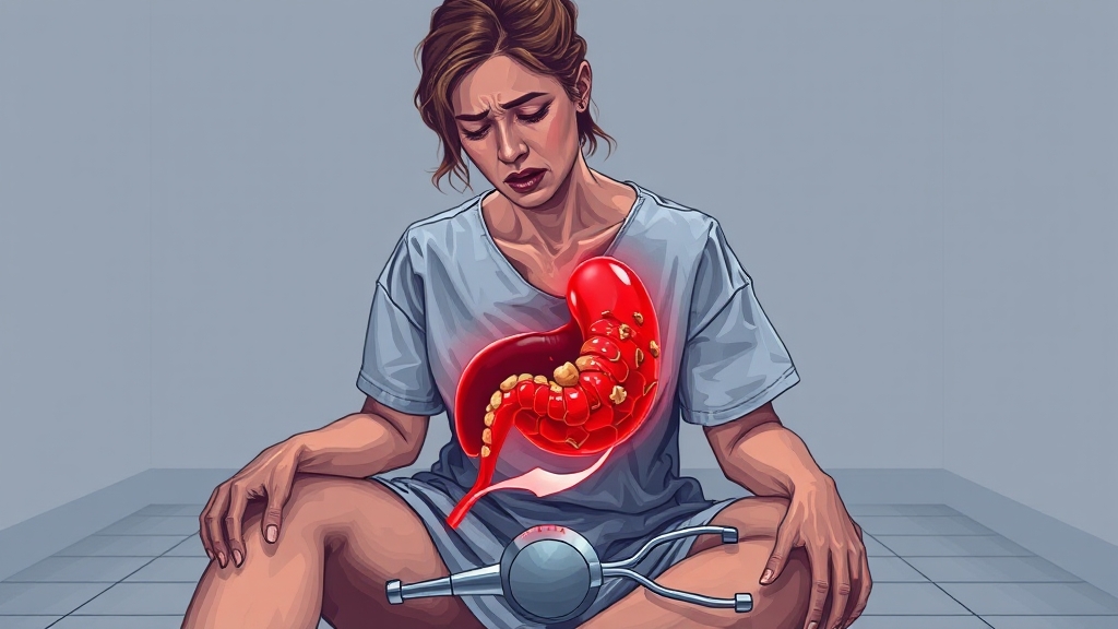 담낭염이란 무엇일까요? (illustration 스타일)