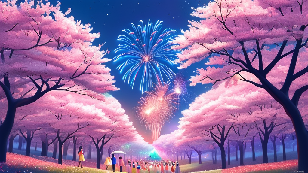 축제 일정 및 주요 행사 (illustration 스타일)