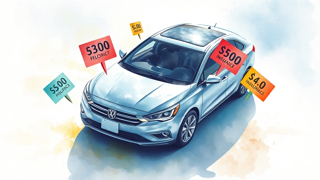 왜 자동차보험 비교해야 할까? (watercolor 스타일)