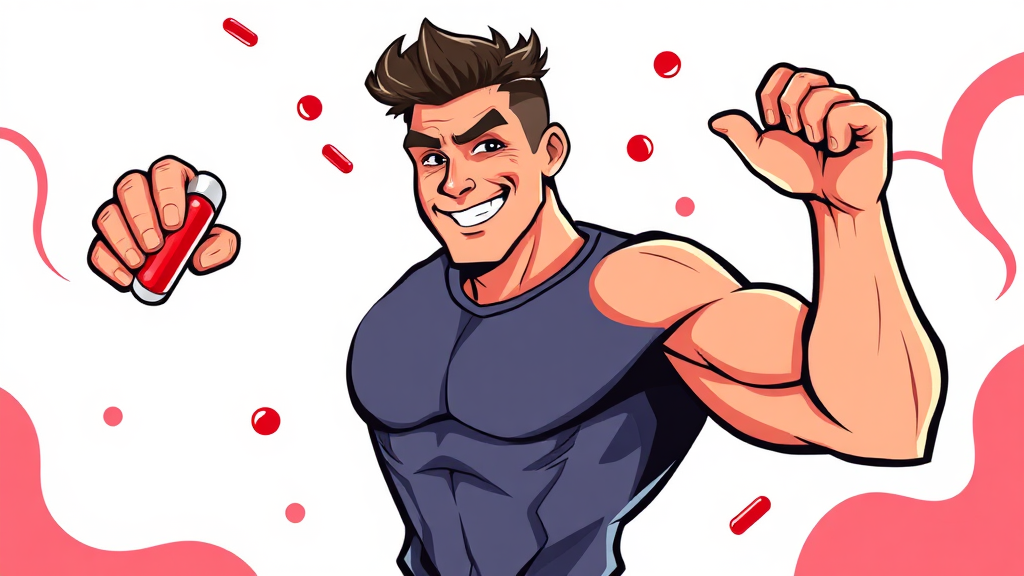 아르기닌의 주요 효능 (cartoon 스타일)