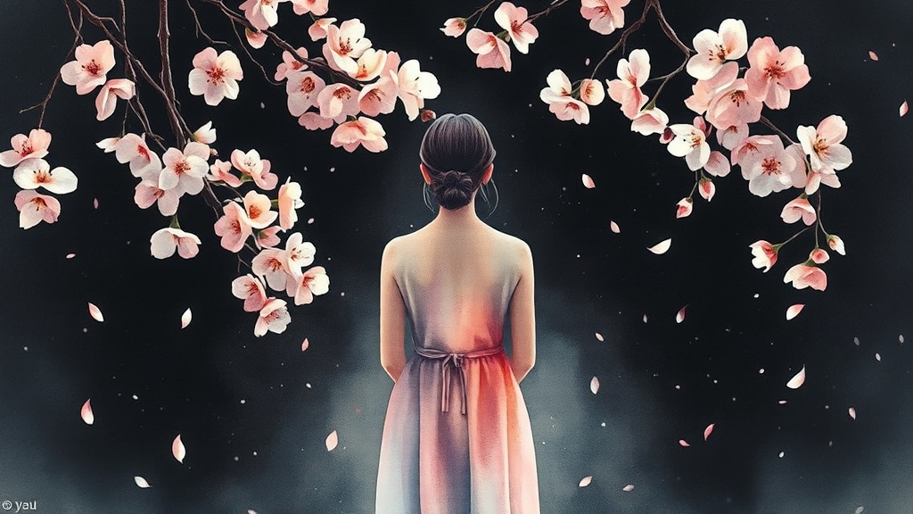 시의 구조와 표현 기법 (watercolor 스타일)