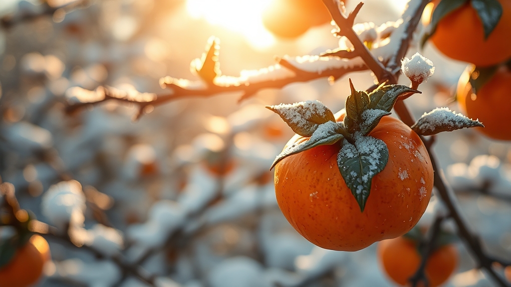 대봉감이란 무엇일까요? (realistic 스타일)