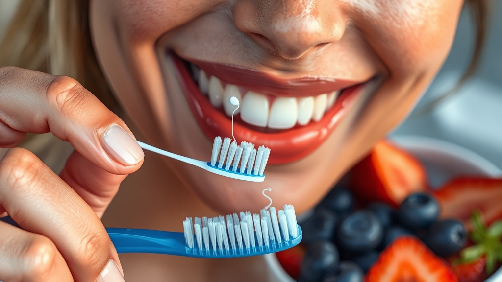 잇몸 건강, 꾸준한 관리가 답! (illustration 스타일)