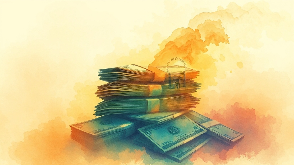 효과적인 절세 전략 (watercolor 스타일)