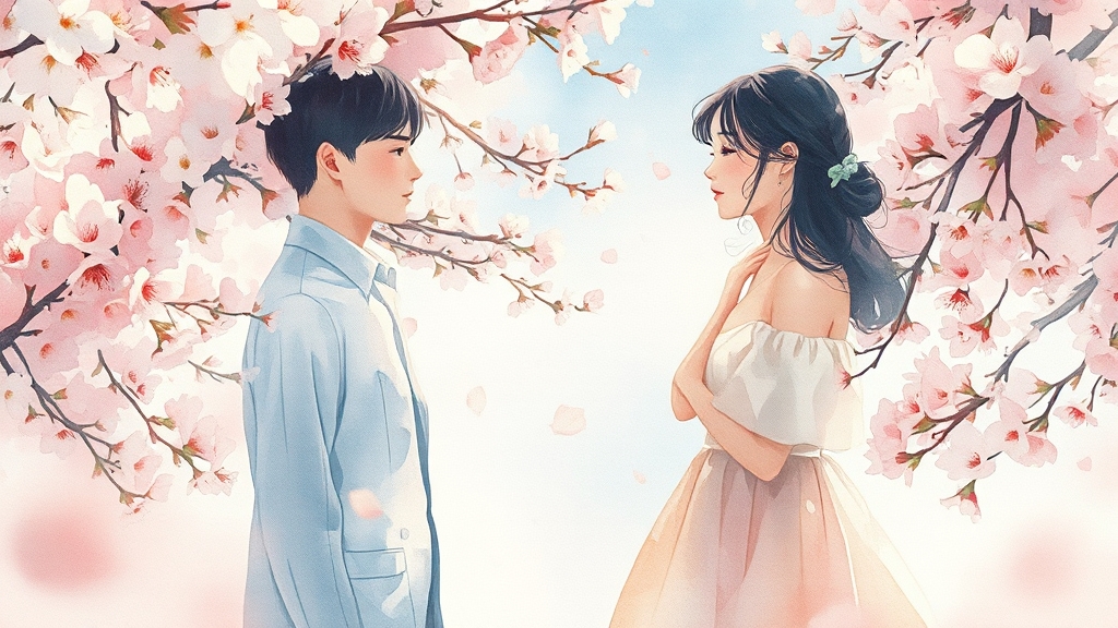 첫사랑 꿈과 과거의 그리움 (watercolor 스타일)
