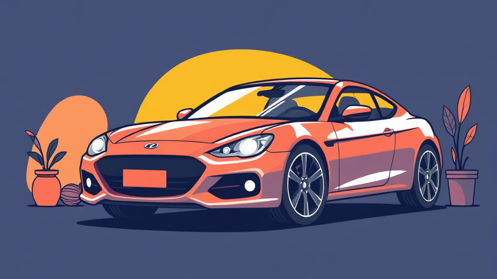 갱신형 운전자보험 관리 (illustration 스타일)