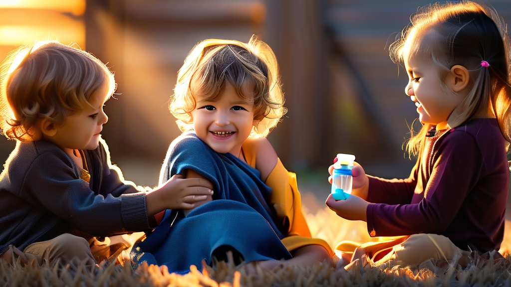 우리 아이 무료 예방접종, 무엇이 있을까? (realistic 스타일)