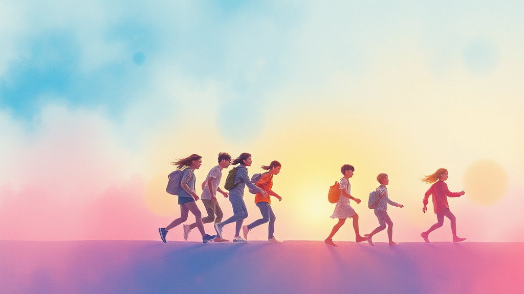 미래를 향한 기대: 스트레이 키즈의 다음 스텝은? (watercolor 스타일)