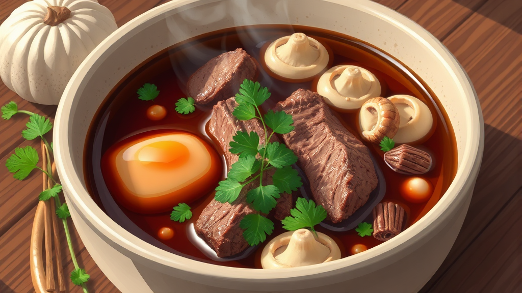 깊고 시원한 육수의 매력 (illustration 스타일)