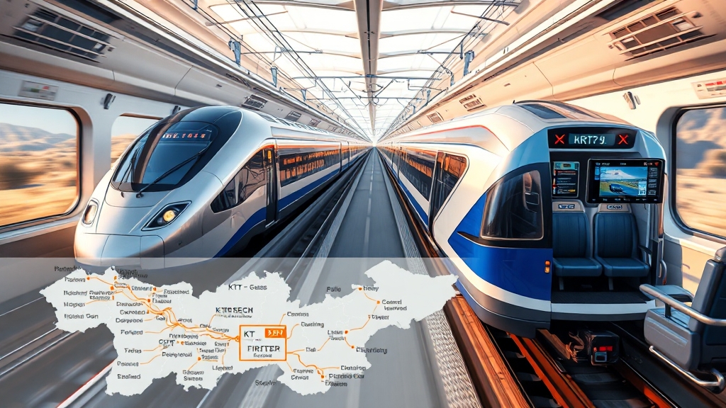 KTX vs SRT 차이점 (realistic 스타일)