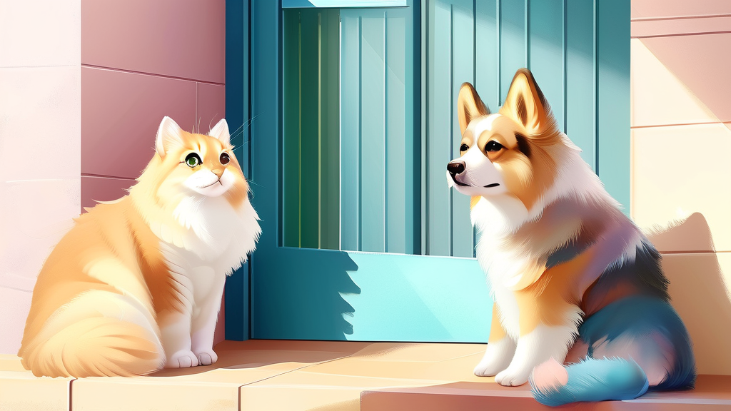 반려동물 등록, 어디서 어떻게 할 수 있나요? (watercolor 스타일)